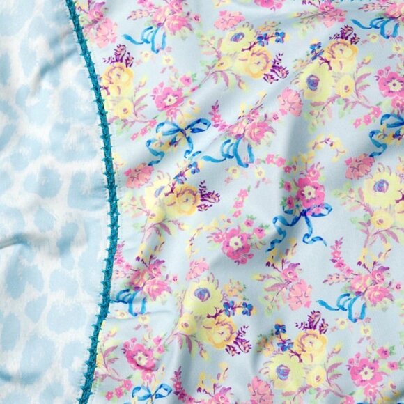 LoveShackFancy 'Mikkel' One-Piece Printed Swimsuit, Ocean Wave Blue - Picture 3 of 4